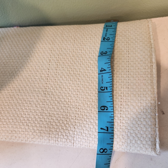 Woven Clutch with Pink Flamingo Design - Picture 4 of 6